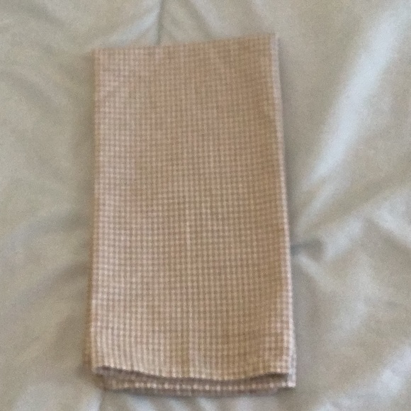 Kitchen towel bundle of (3) brown beige cream different patterns 100% cotton - Picture 2 of 5